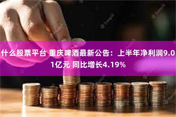 什么股票平台 重庆啤酒最新公告：上半年净利润9.01亿元 同比增长4.19%