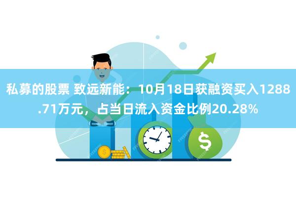 私募的股票 致远新能：10月18日获融资买入1288.71万元，占当日流入资金比例20.28%